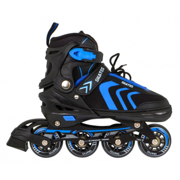 Zestaw 4w1 Rolki Wrotki Łyżwy dla dzieci Rozmiar 29-33 Niebieski